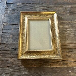Vintage Gold Gilded Wood Picture Frame 5x7 Ornate Rustic Classic Cottagecore